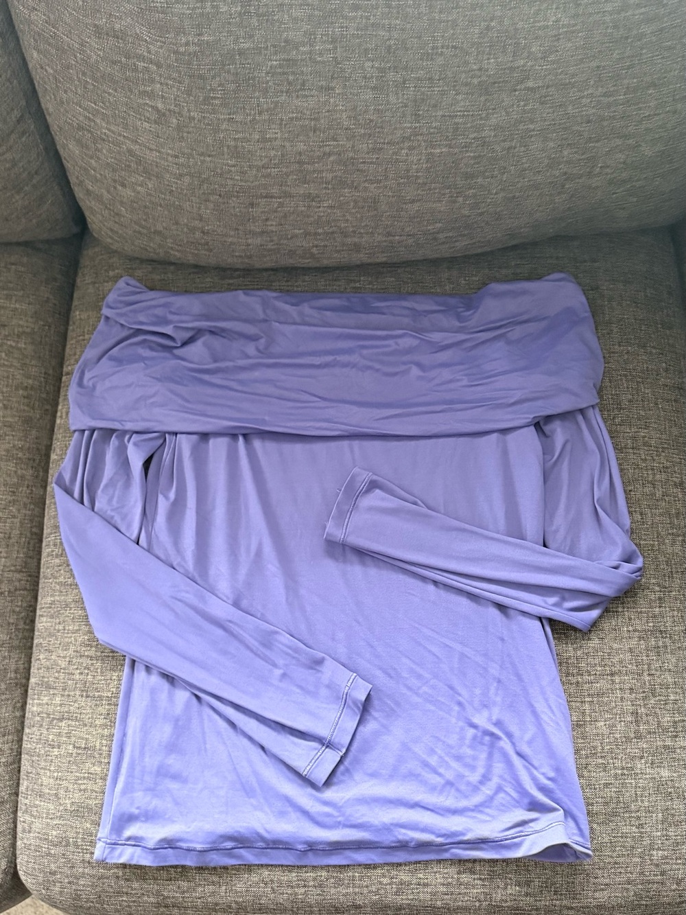 Wilfred Off-Shoulder Long Sleeve Top - Lavender